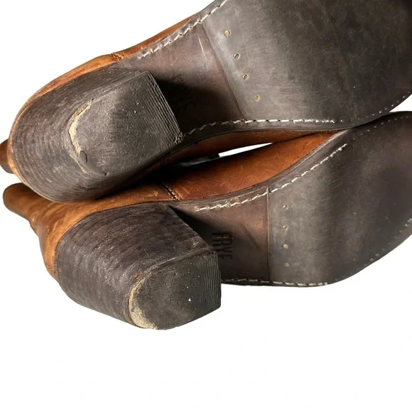 Frye Jackie Button Leather Ankle Boots Size 7.5 - Picture 8 of 16